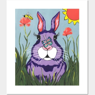 FUNNY Bunny - Easter Bunny Rabbit Painting Posters and Art